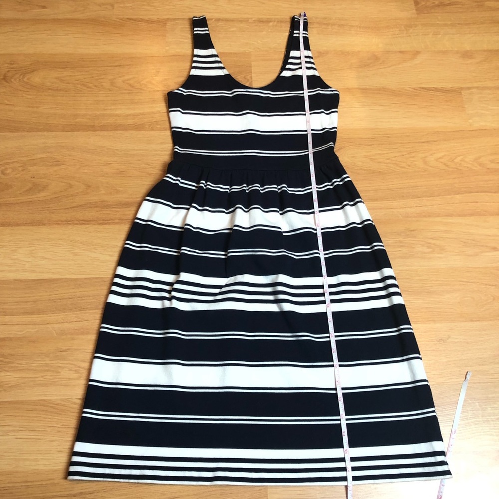 J. CREW navy white striped tank dress Sz XS - Picture 12 of 15